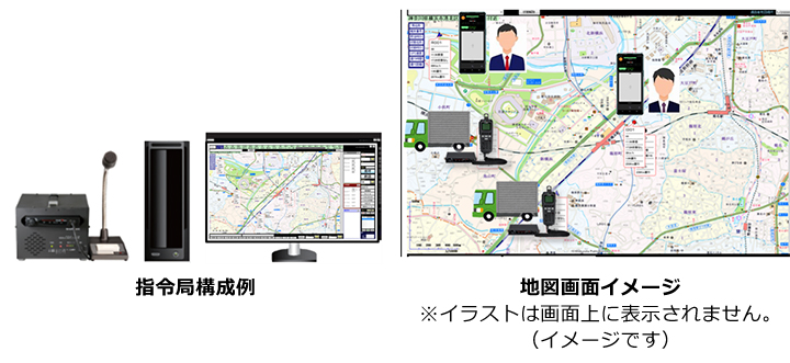 IP�����@�ƃX�}�[�g�t�H���̈ʒu�𓯈�n�}��Ŕc���\